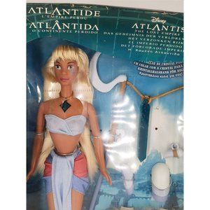 PRINCESS KIDA Lights Up Doll Action Figure Disney Atlantis New in Damaged Box
